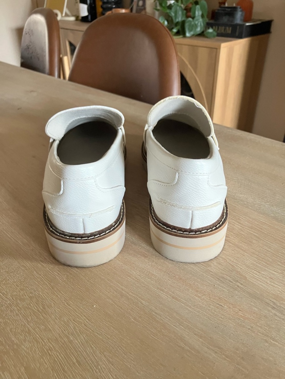 Anne Klein White Everly Penny Loafer - Picture 6 of 9